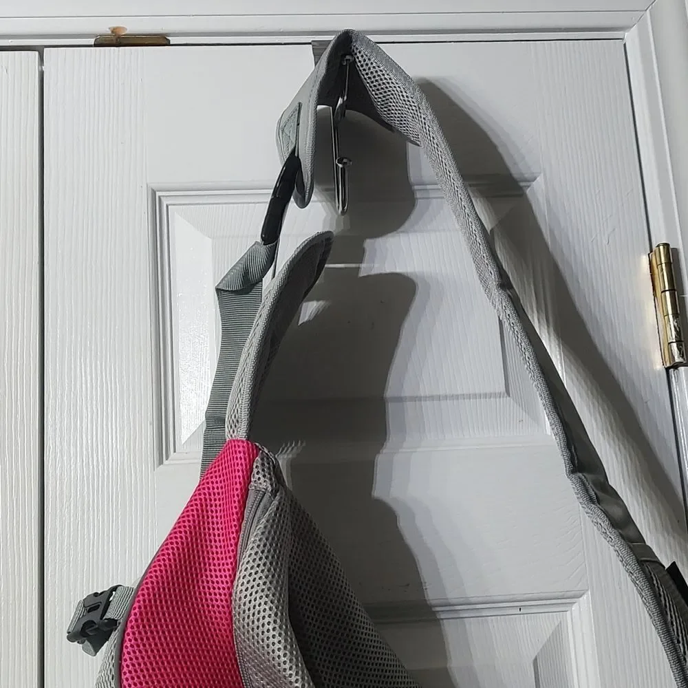 Pawaboo Pet Dog Sling Carrier, Hand Free Drawstring Dog Papoose Sz Medium